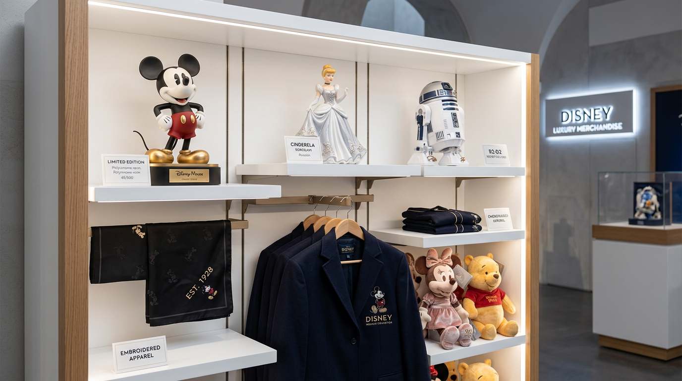 Premium licensed character merchandise showcase